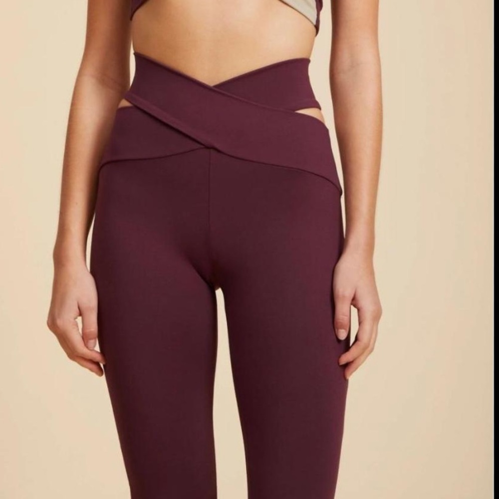Live The Process Burgundy Leggings